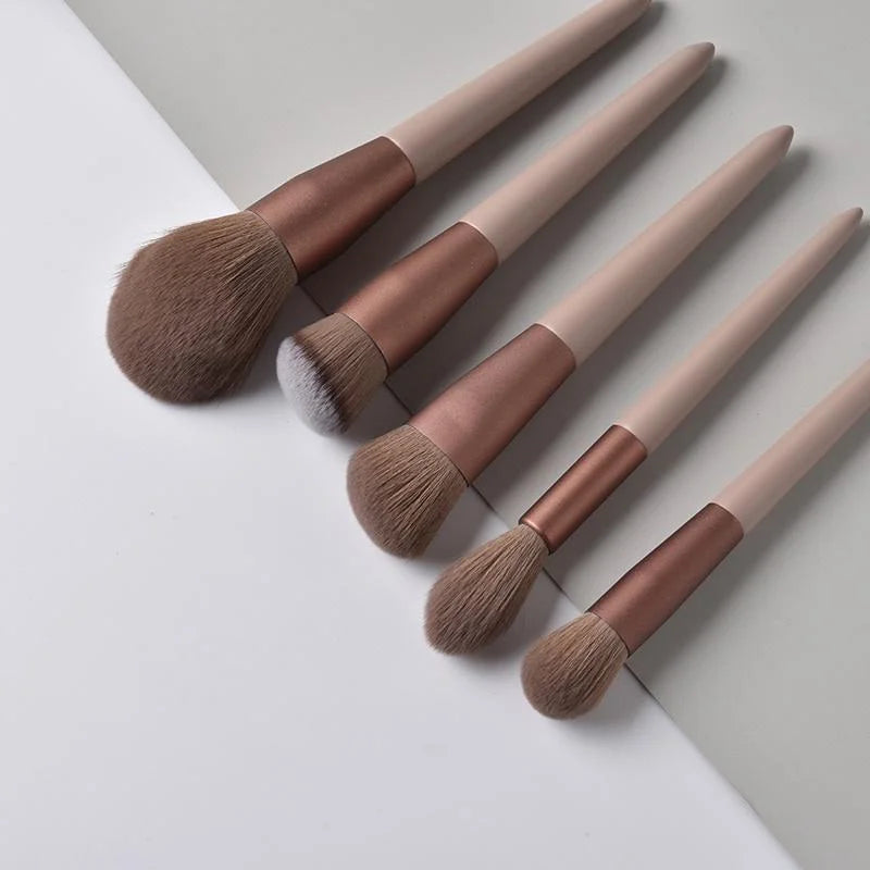 13Pcs Professional Makeup Brush Set Soft Fur Beauty Highlighter Powder Foundation Concealer Multifunctional Cosmetic Tool