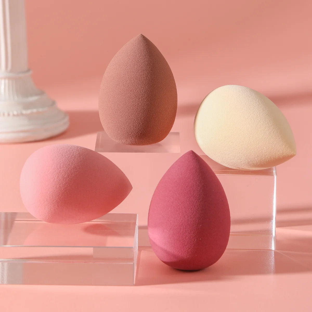 4 Pcs Beauty Egg Makeup Sponge Blenders Beauty Sponges Foundation Applicator